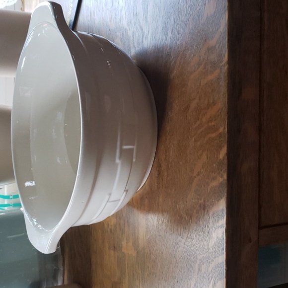 Longaberger Other - Longaberger woven pottery bowl with handles